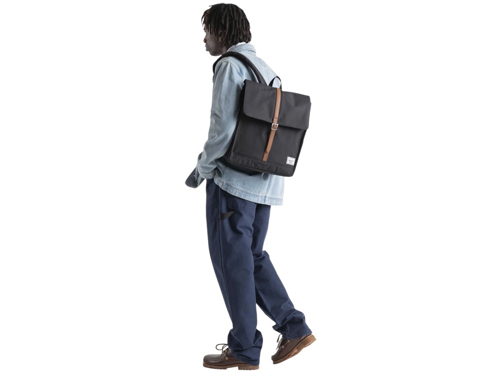 Herschel City рюкзак из переработанного материала объемом 16 л - Серый яркий-3