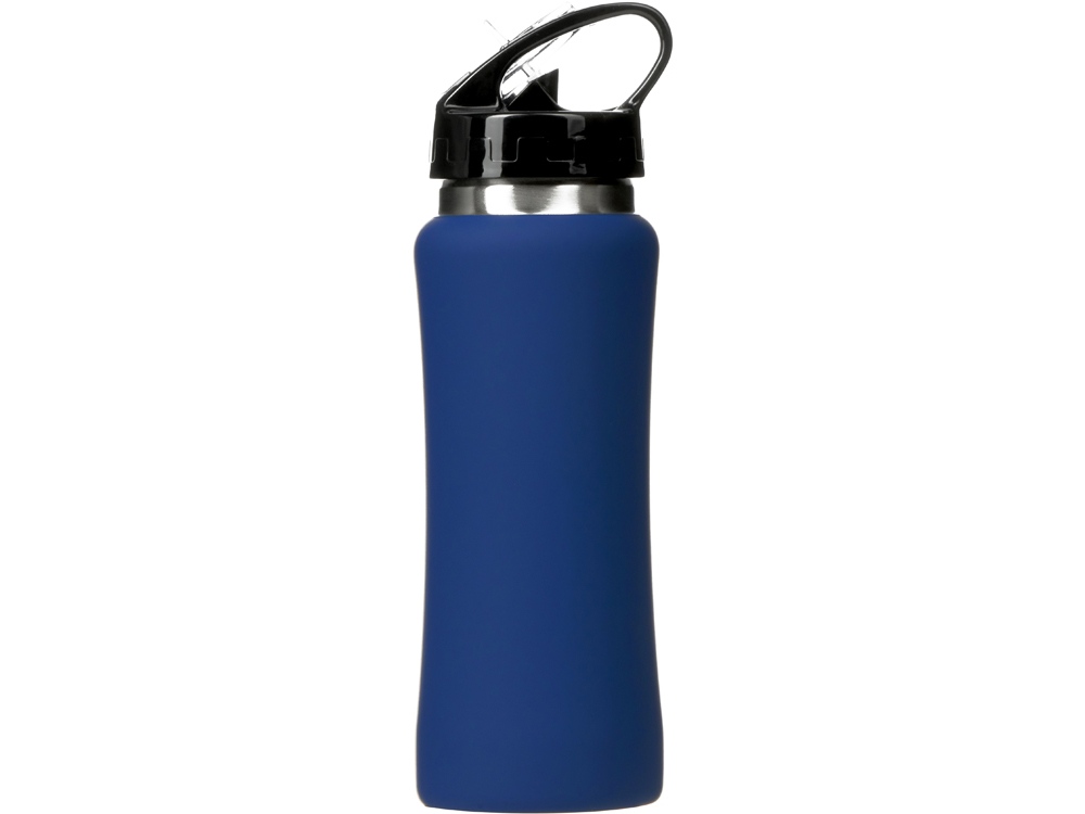 Бутылка для воды Bottle C1, сталь, soft touch, 600 мл, темно-синий-5