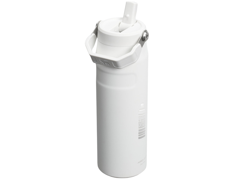 Бутылка для воды объемом 700 мл с откидной трубочкой Stanley IceFlow™ 2.0 - Frosted white-3