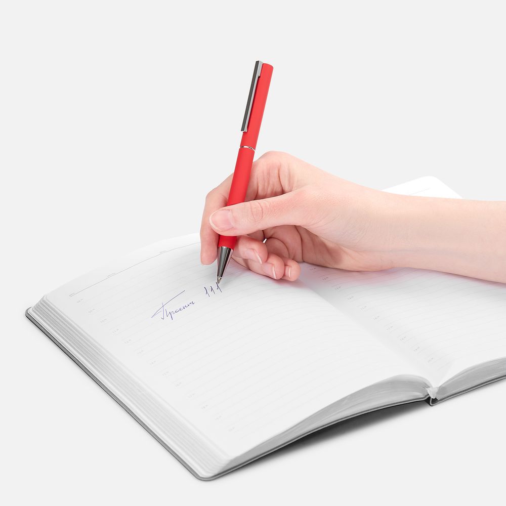 Ручка шариковая Blade Soft Touch, красная-2