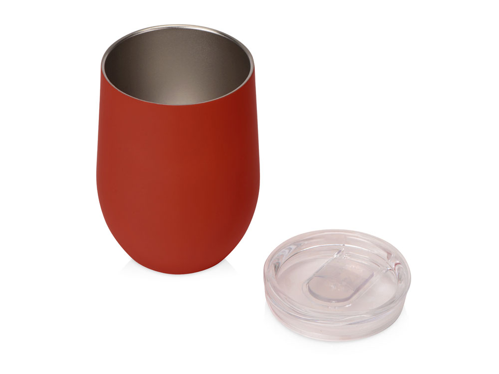 Термокружка Sense Gum soft-touch, 370мл, красный-1