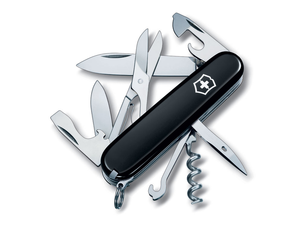 Нож перочинный VICTORINOX Climber, 91 мм, 14 функций, чёрный-0