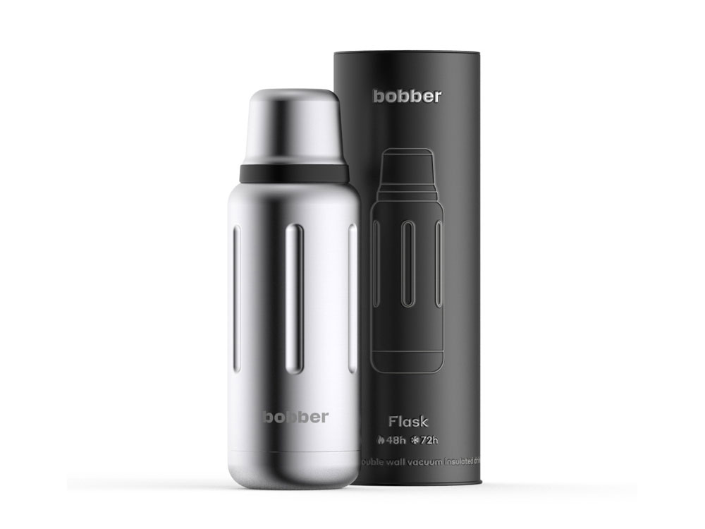 Термос для напитков, вакуумный, бытовой, тм bobber. Объем 1 литр. Артикул Flask-1000 Matte-0