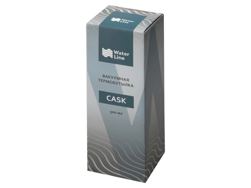 Вакуумная термобутылка Cask Waterline, soft touch, 500 мл, красный-7