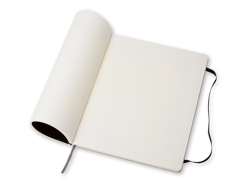 Записная книжка Moleskine Classic Soft (в линейку), ХLarge (19х25 см), черный-2