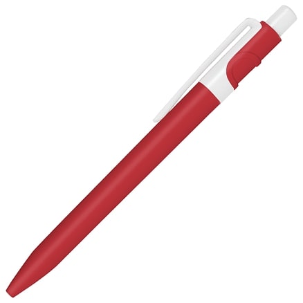 Ручка шариковая пластиковая Ravena Color, Красный/белый-0