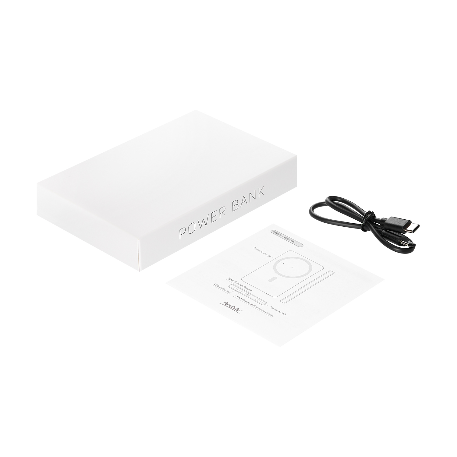 Внешний аккумулятор Атлантис (Atlantis) PD 5000mAh с функцией беспроводной зарядки 15W, красный-12