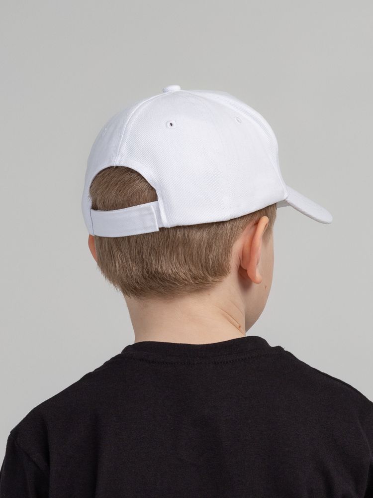 Бейсболка детская Standard Kids, белая-4