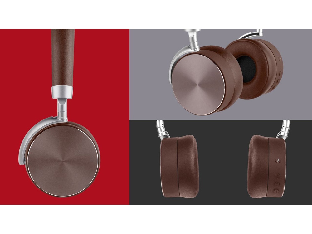 Беспроводные наушники Rombica mysound BH-13 Brown ANC, коричневый-5