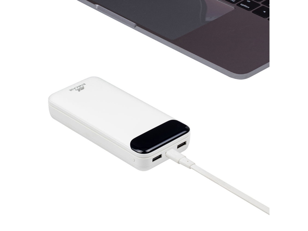RIVACASE VA2280 (20000mAh) с дисплеем, белый, внешний аккумулятор /24-9