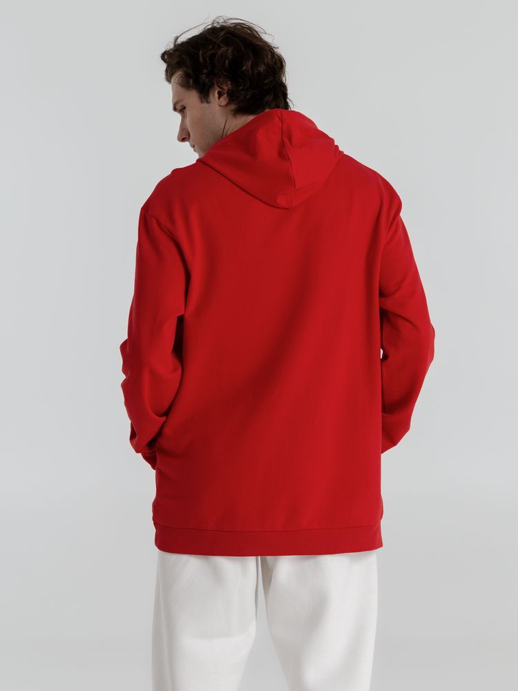 Толстовка с капюшоном унисекс Hoodie, красная-4