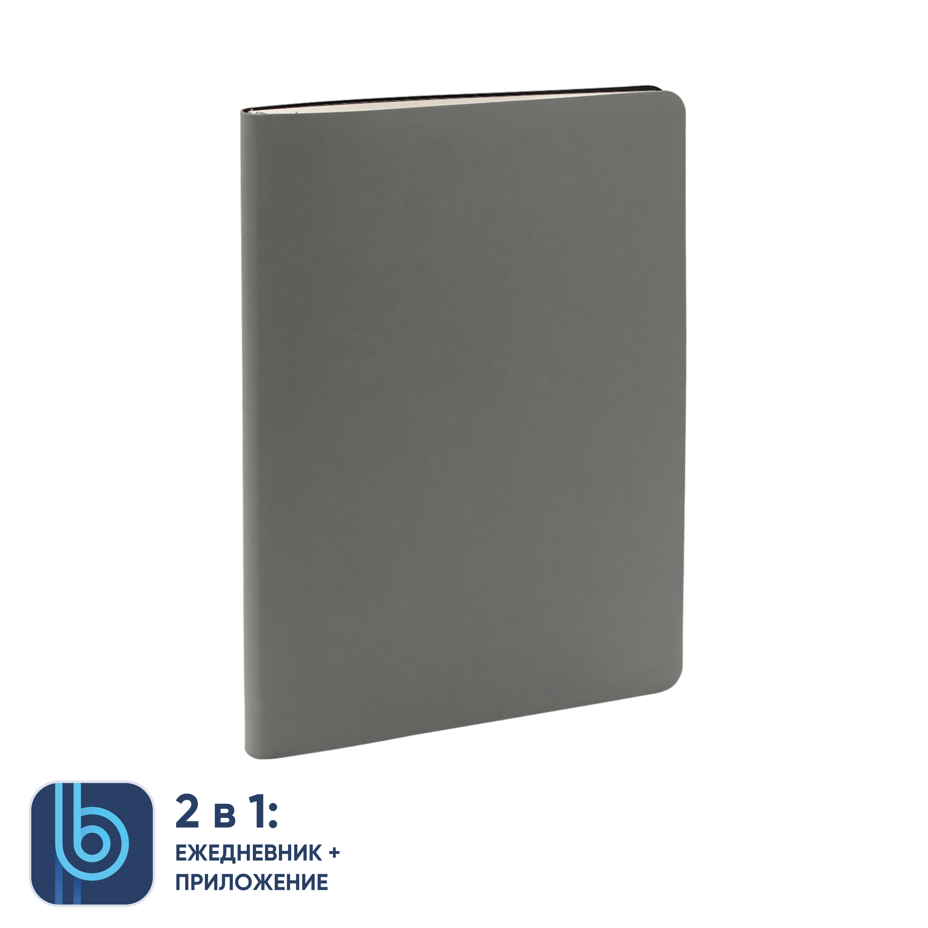 Ежедневник Bplanner.01 в подарочной коробке (серый)-1