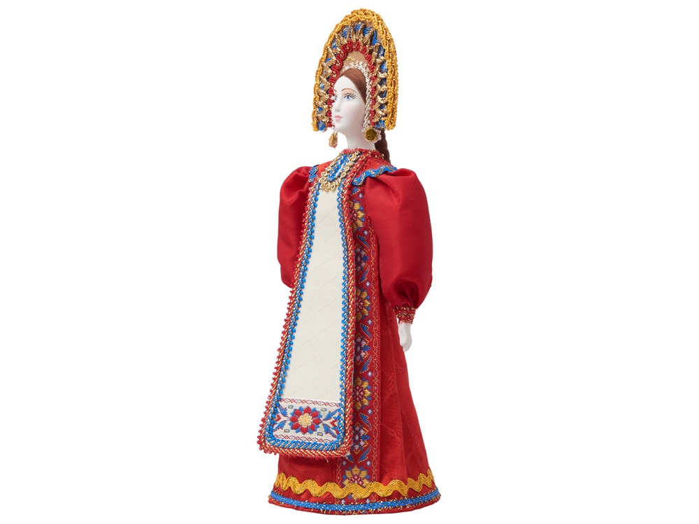 Подарочный набор: кукла фарфоровая, чай Малина с мятой, красный-10