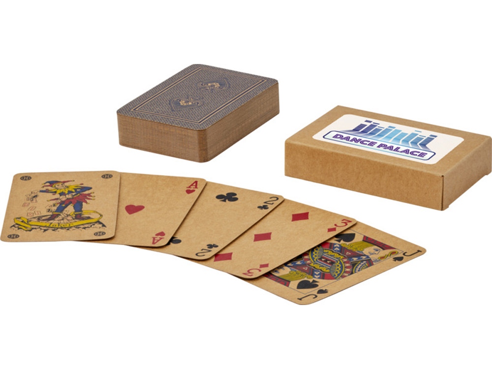 Набор игральных карт из крафт-бумаги Ace - Натуральный-4