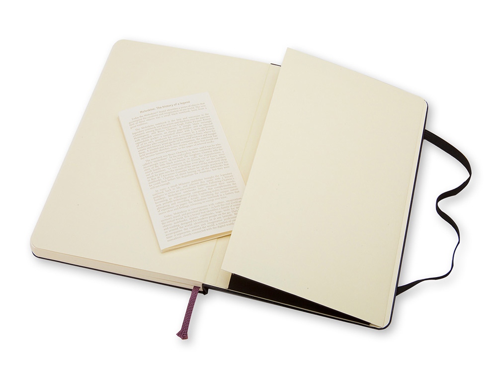 Записная книжка Moleskine Classic (нелинованный) в твердой обложке, Pocket (9x14см), черный-3