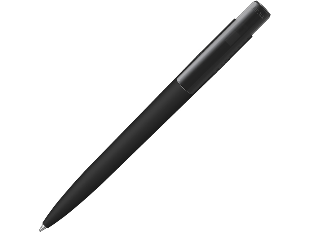 Шариковая ручка RECYCLED PET PEN PRO K transparent GUM soft-touch, черный-0