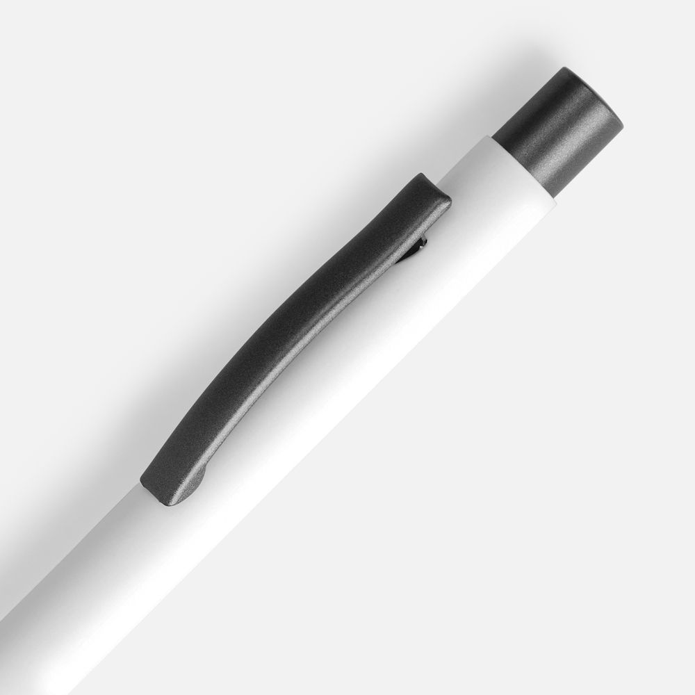 Ручка шариковая Atento Soft Touch, белая-1