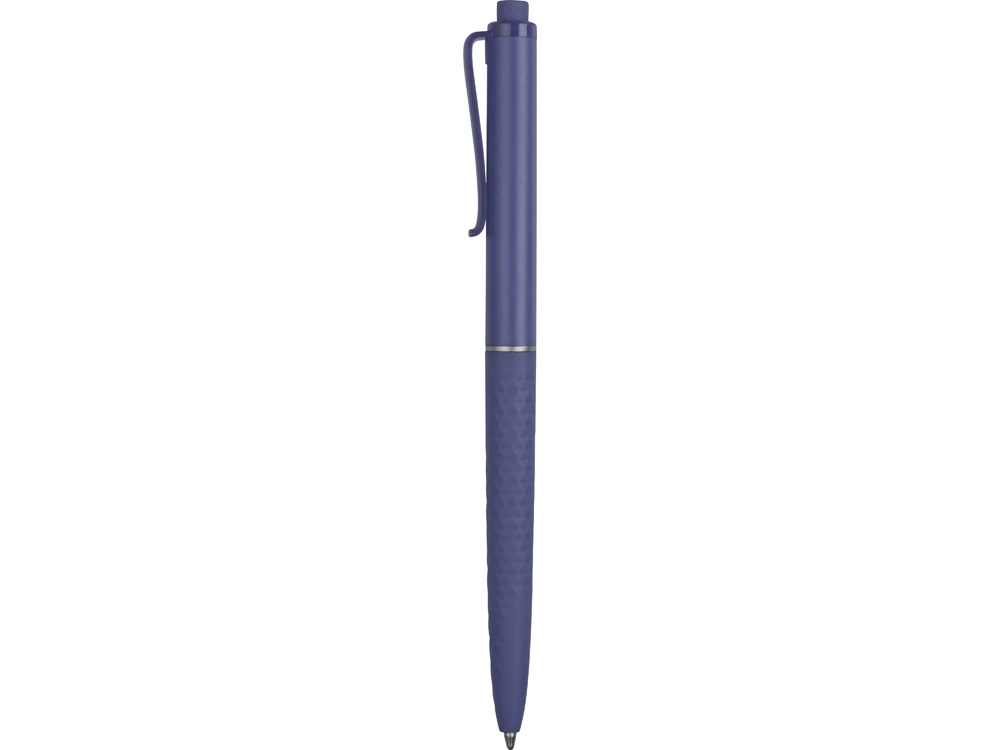 Ручка пластиковая soft-touch шариковая Plane, синий-2