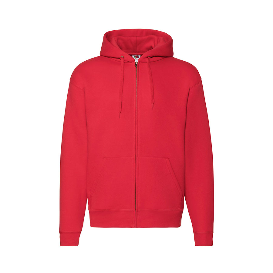 Толстовка с начесом PREMIUM HOODED SWEAT JACKET 280, красный-0
