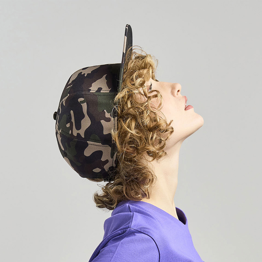 Бейсболка SNAP BACK-S, 6 клиньев, пластиковая застежка, серый-4