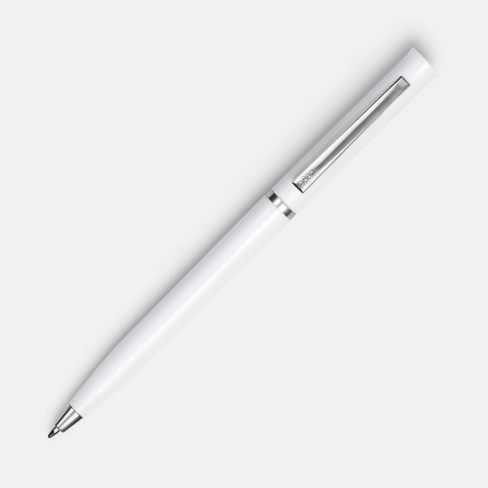 Ручка шариковая Euro Chrome, белая-2