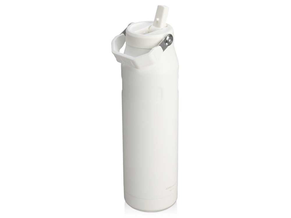 Бутылка для воды объемом 1,06 литра с откидной трубочкой Stanley IceFlow™ 2.0 - Frosted white-0