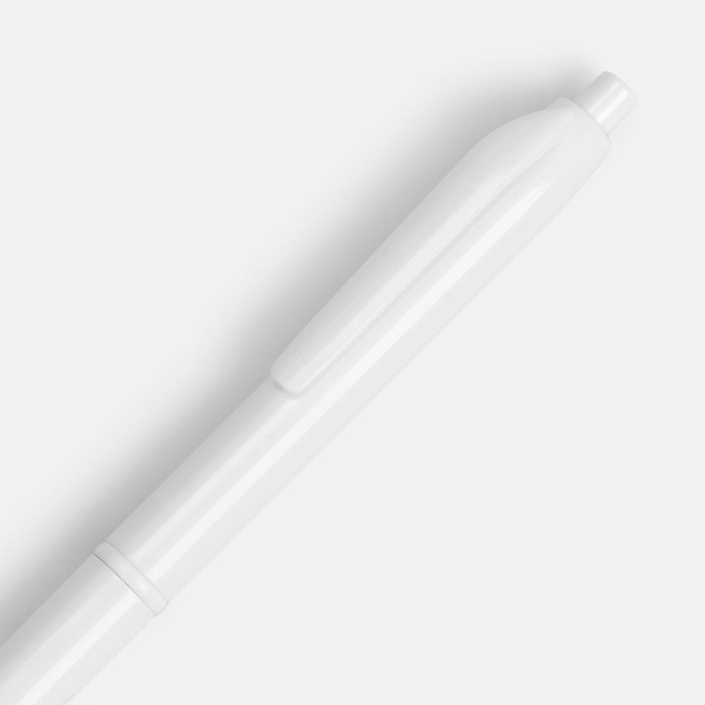 Ручка шариковая Bright Pop, белая-1