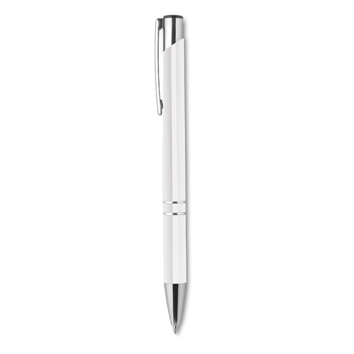 Recycled aluminium ball pen, белый-0