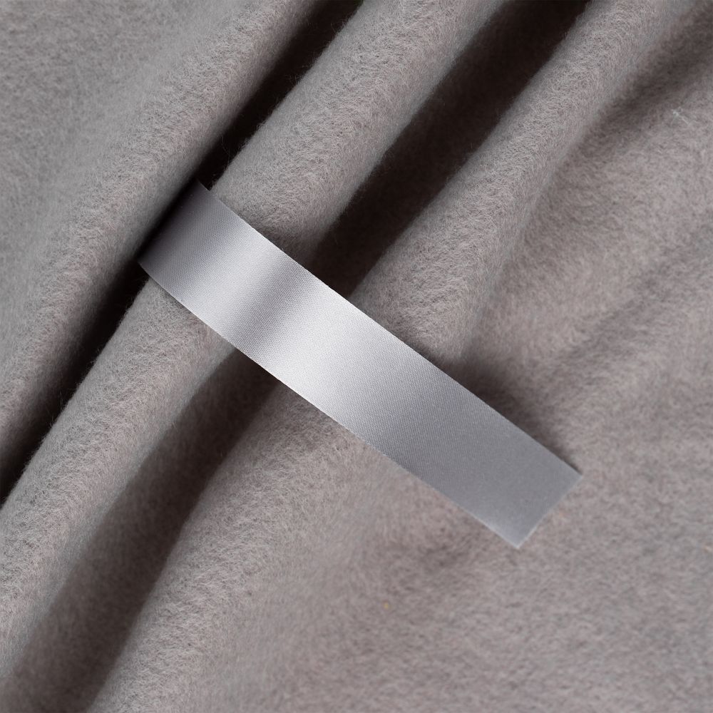 Лента сатиновая Satin 20 XXL, серая, 210 см-0