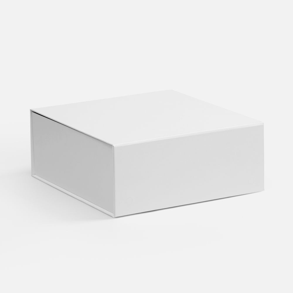Коробка складная Quadra Fold, белая-0