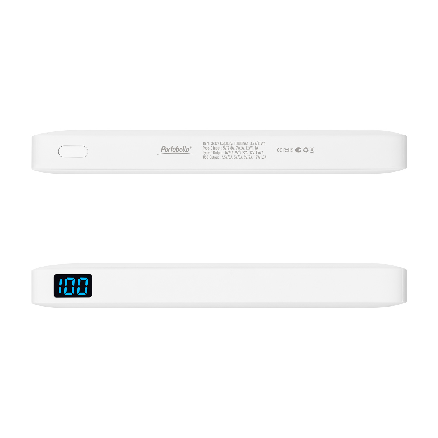 Внешний аккумулятор с подсветкой Анкор Плюс PD (Ancor PD Plus) 10000 mAh, белый-4