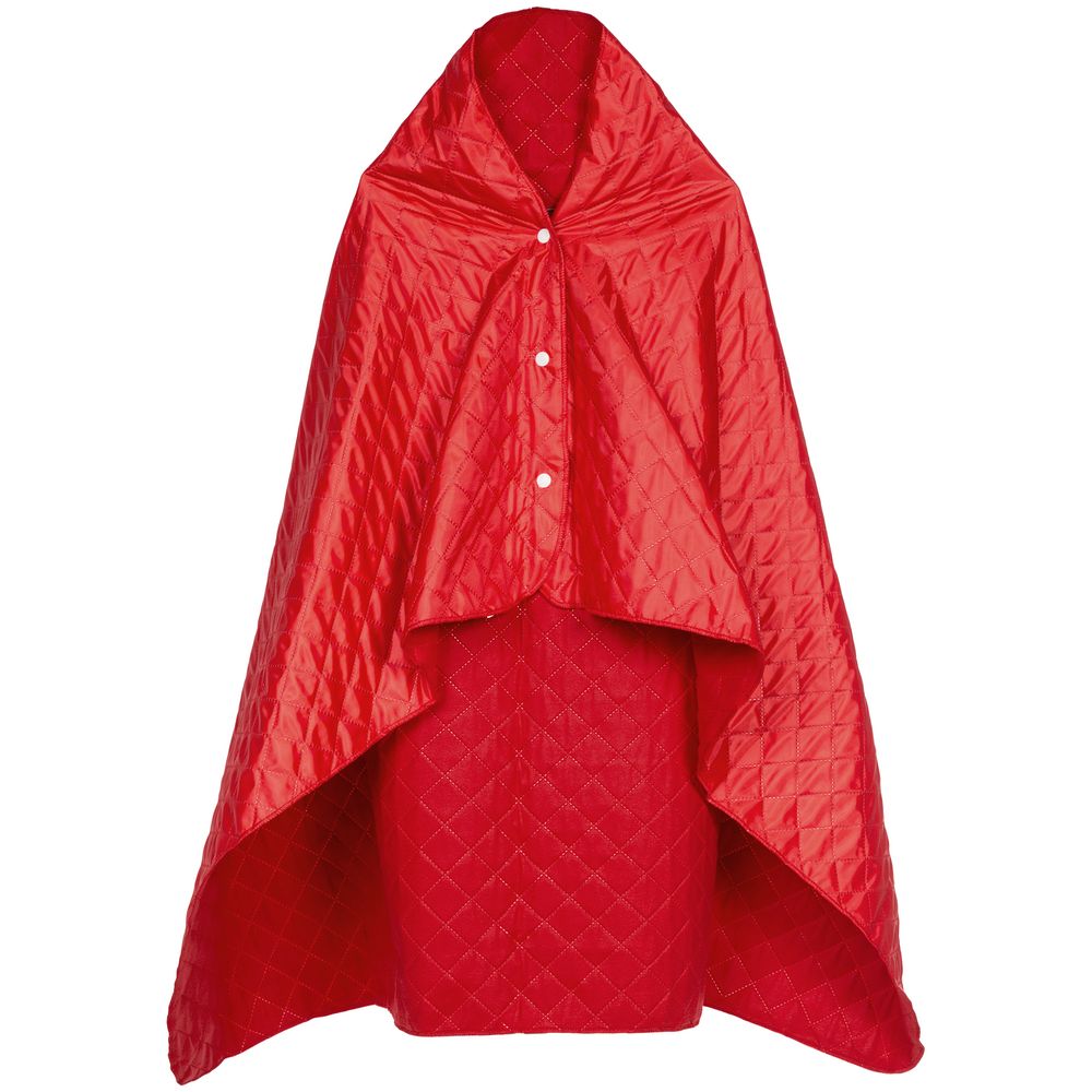 Плед-пончо для пикника SnapCoat, красный-1