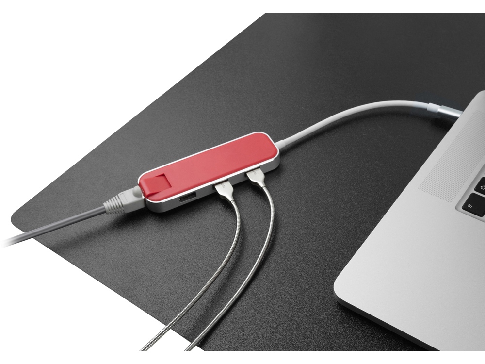 Хаб USB Rombica Type-C Chronos Red-7