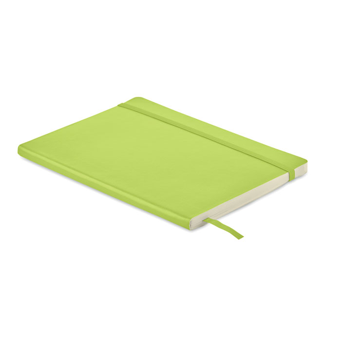 A5 recycled notebook, лайм-0