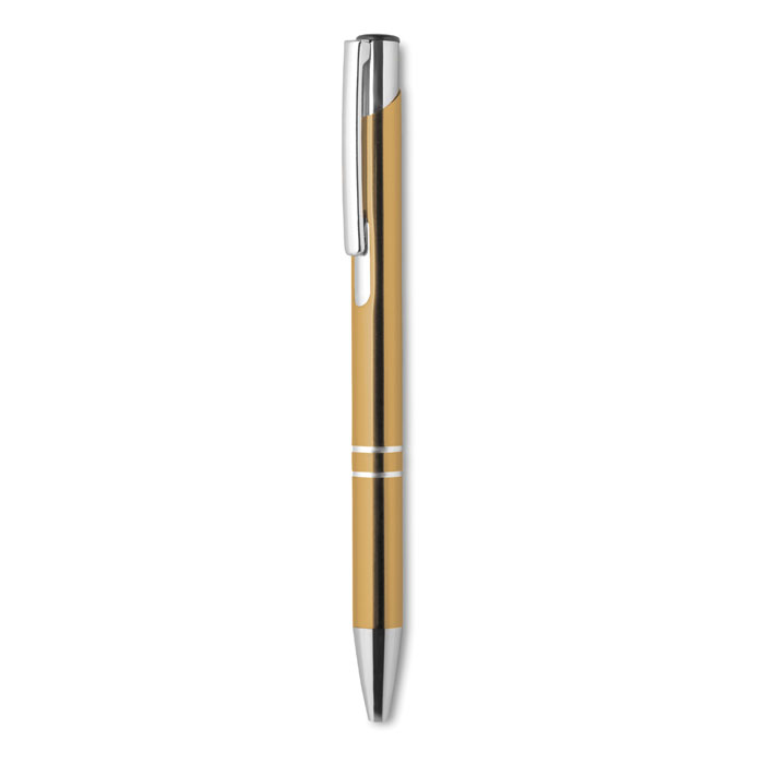 Recycled aluminium ball pen, золотой-3