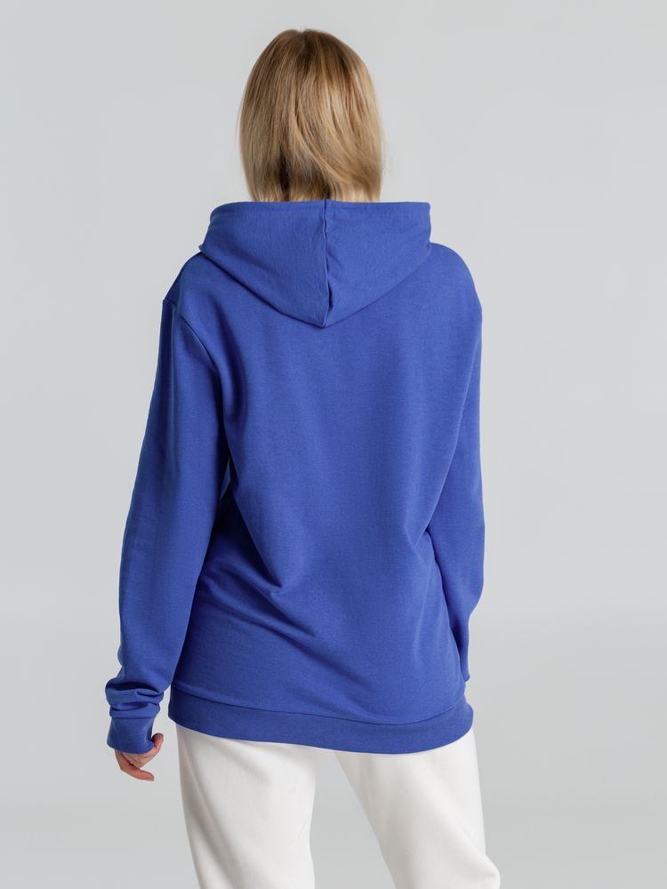 Толстовка с капюшоном унисекс Hoodie, ярко-синий меланж-4