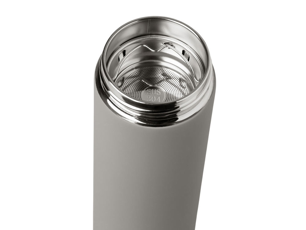 Вакуумный термос Vacuum Flask C1, soft touch, 420мл, серый-7