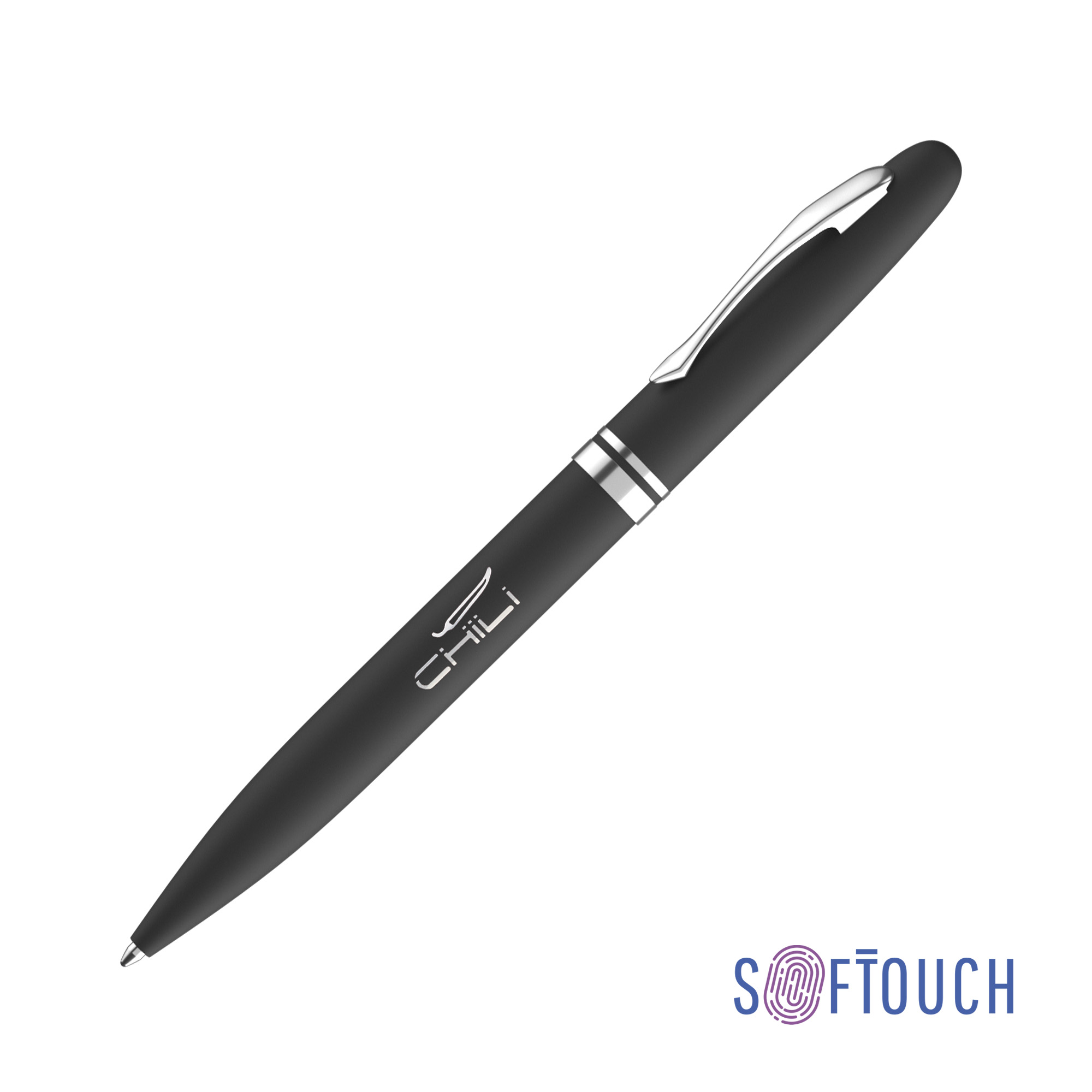 Ручка шариковая "Moon", покрытие soft touch-0