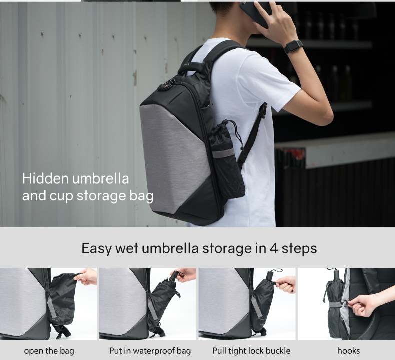 Рюкзак ClickPack 46х34х16 см, черный-12