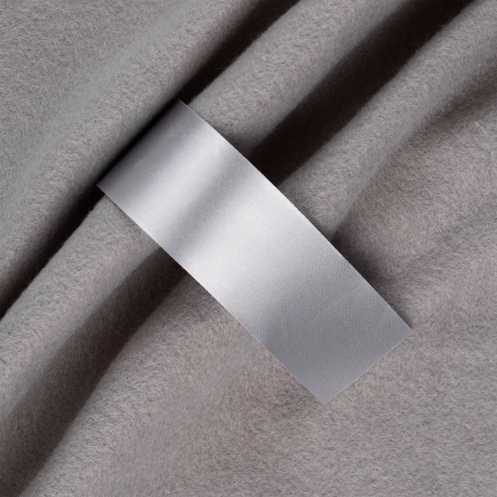 Лента сатиновая Satin 35 S, серая, 50 см-1