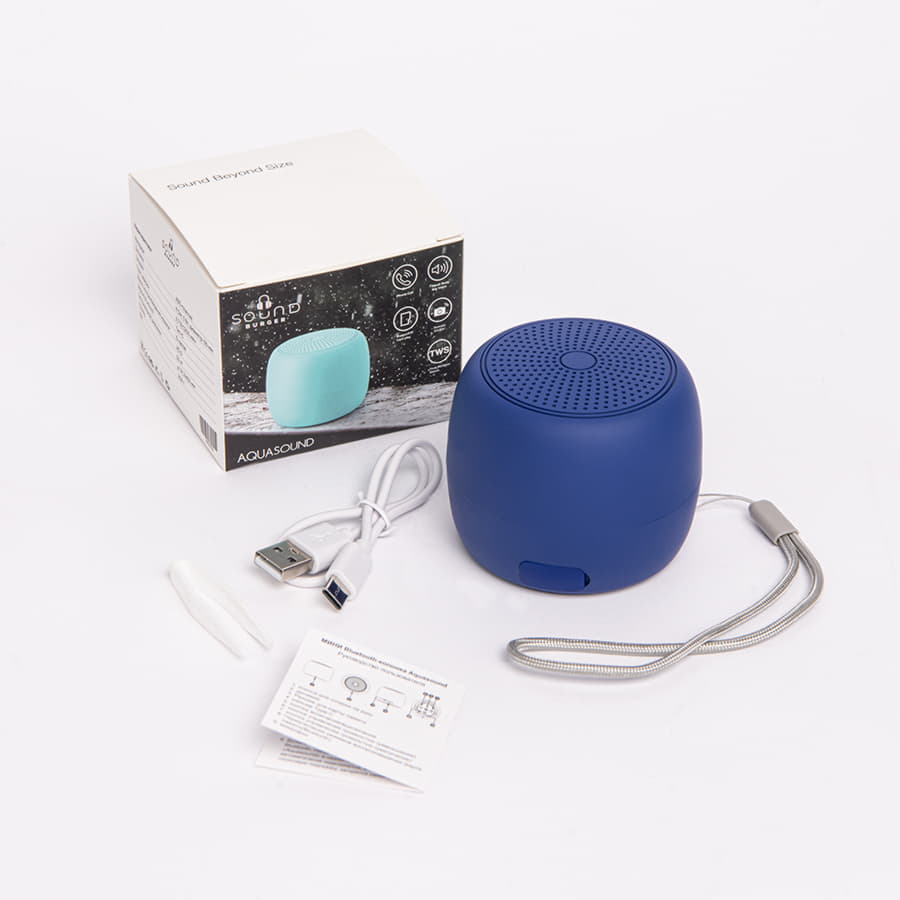 Портативная mini Bluetooth-колонка Sound Burger "Aquasound" синий, синий-6