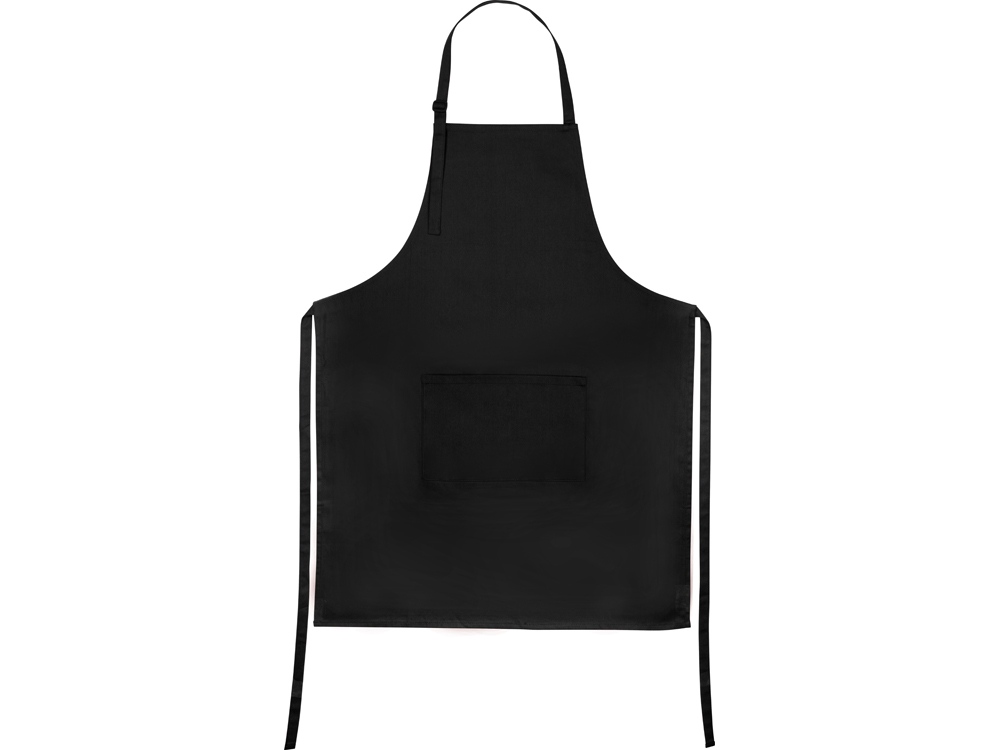 Хлопковый фартук 180gsm, черный-0