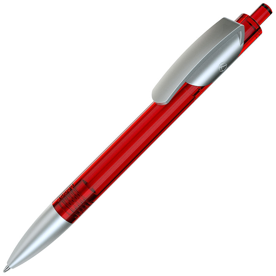 Ручка шариковая TRIS LX SAT, красный, серебристый-0