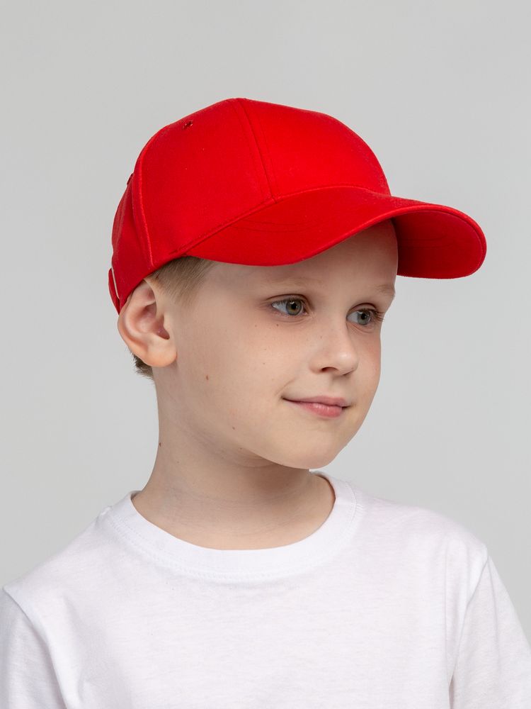 Бейсболка детская Capture Kids, красная-4