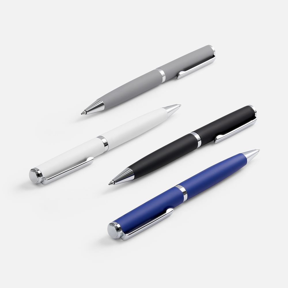 Ручка шариковая Inkish Chrome в футляре, серая-4