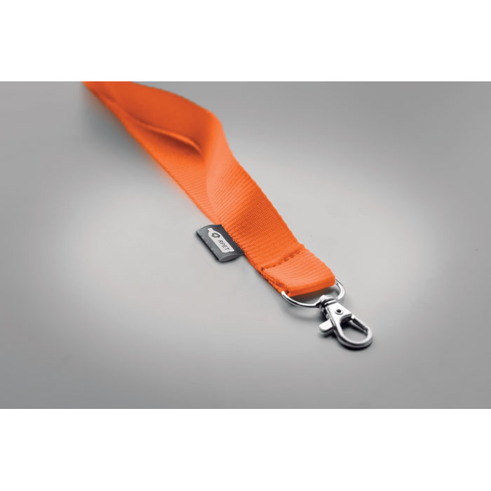 Lanyard in RPET 20 mm, оранжевый-1