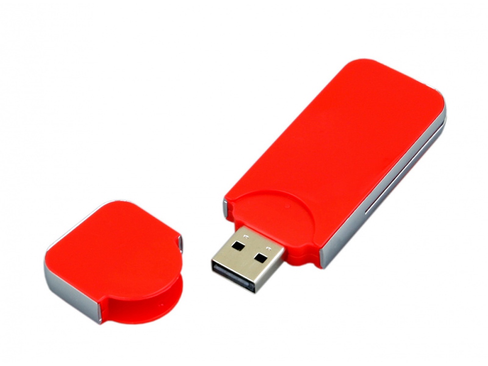 USB-флешка на 128 Гб в стиле I-phone, прямоугольнй формы, красный-1