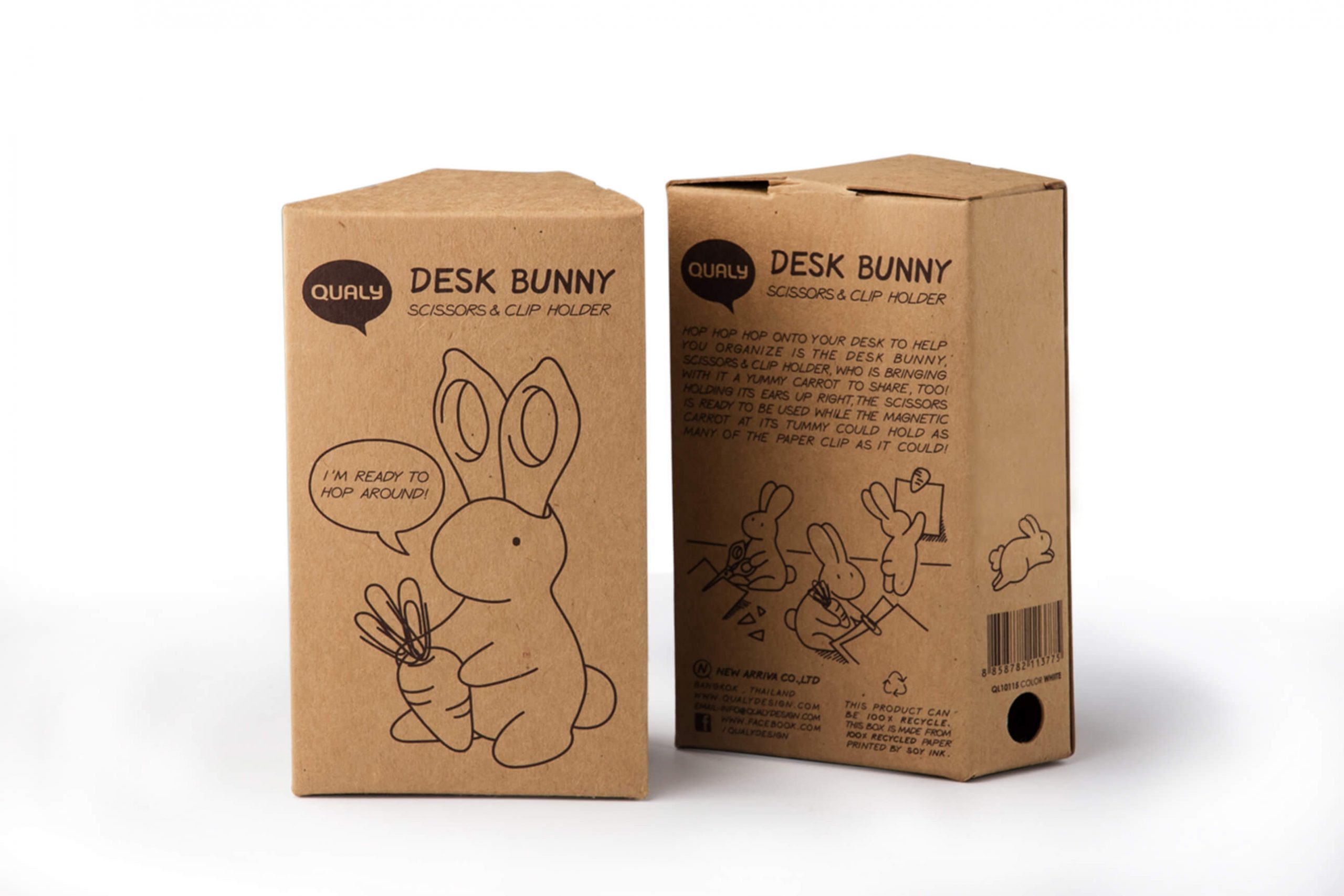 Ножницы и магнит со скрепками Bunny, Розовый-5