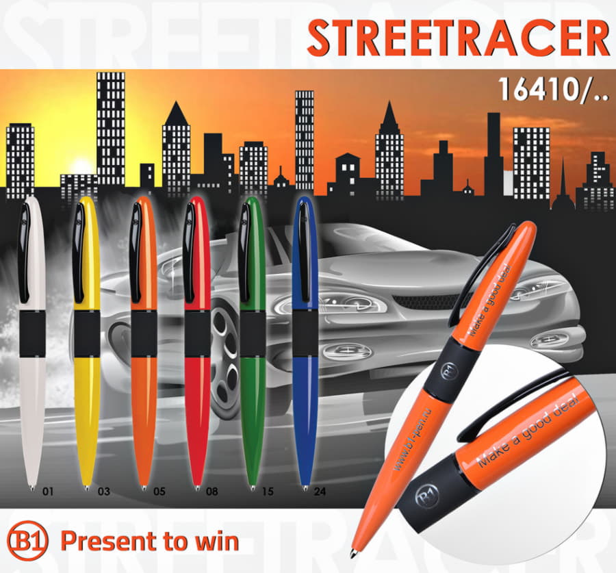 Ручка шариковая STREETRACER, зеленый-1