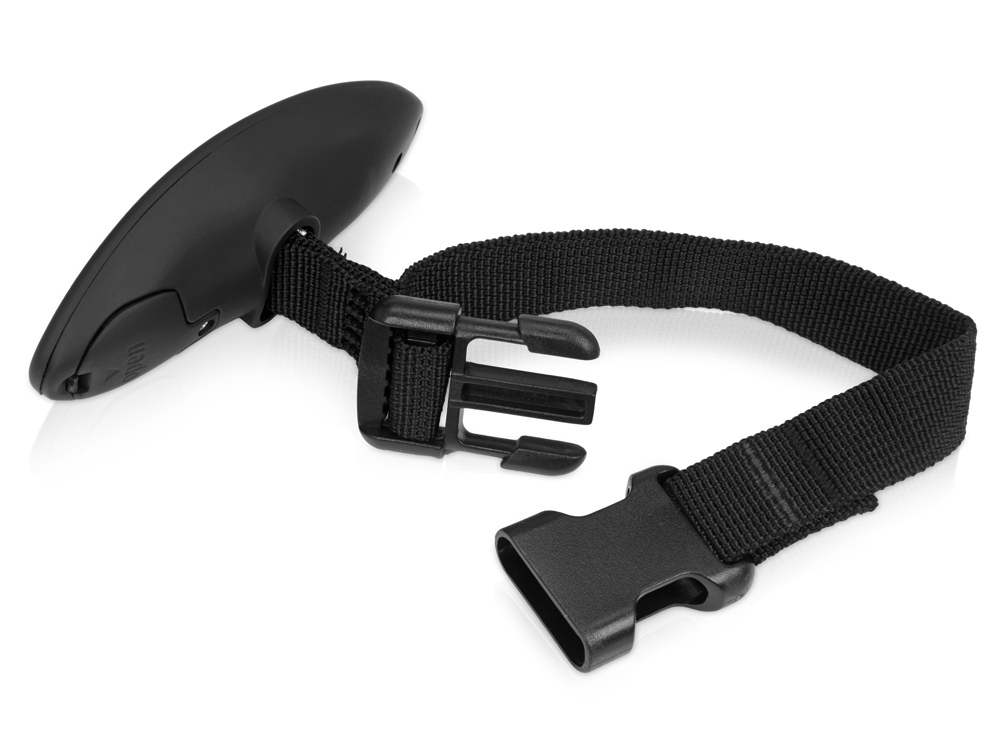 Багажные весы с покрытием soft touch Gravity, черный-5